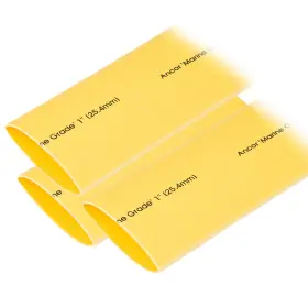 307924 Ancor Heat Shrink Tubing 1 Inch X 12 - Yellow 3 Pieces