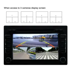 As The Description Shows 902055085496 4 Channel Video Splitter Ahd Dc12v Camera Screen Switch For Truck Bus Conv