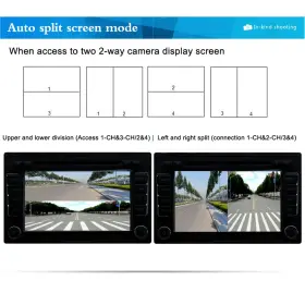 As The Description Shows 902055086875 Quad System 4 Channel Video Splitter 1080p Ahd Control Box For Rv Trailer