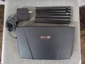 6-antennas Asus Rt-ac3200 1300 Mbps 4 Port Tri-band Wireless Router Black Nr 6-antennas Asus Rt-ac3200 1300 Mbps 4 Port Tri-band Wireless Router Black Nr