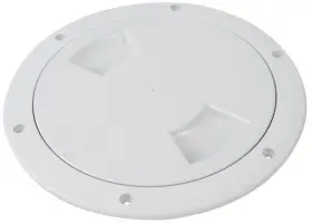 12792-1 Attwood Marine 6ft Inspection Dk Plate-wh