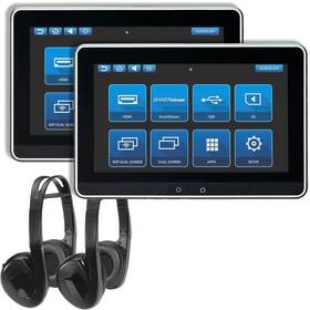 Audiovox / Movies To Go Amavxsb10uhd2 Dual 10.1 Inch Touchscreen Smart Tv Monitor System