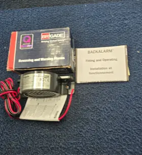 Bbs-87 Brigade Universal 12v/24v Volt White Noise Reversing Back Up Alarm