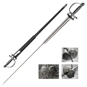 Coldsteel 705442008644 Cold Steel Colichemarde Sword 32-3/8 Inch Carbon Blade 88clms