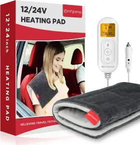 K-8105 Comfytemp 12v/24v Car Electric Blanket For Back Pain Relief 4 Heat 12x24 K-8105 Comfytemp 12v/24v Car Electric Blanket For Back Pain Relief 4 Heat 12x24