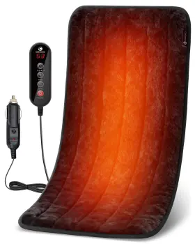 Coococo 676327307254 Upgraded Extra-warm And Ultra-soft 12v/24v Car Heated Blanket 12 Inch Inky