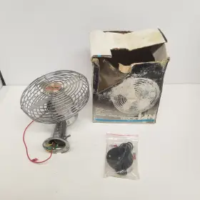 Fp-105l Cyclone Vintage 2 Speed Heavy Duty Metal 12v Truck Fan Accessory