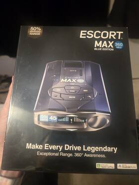 Escort 360-mkii Max 360 Mkii Blue Edition Laser Radar Detector - New Sealed