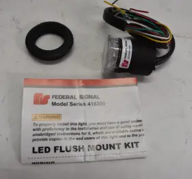 416309-baw Federal Signal Corp 416309 Flush Mount Warning Light Lighthead Blu/amb/wht 416309-baw Federal Signal Corp 416309 Flush Mount Warning Light Lighthead Blu/amb/wht