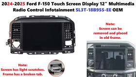 Ford Sl3t-18b955-ee 2024-25 F150 Touch Screen Display 12 Inch Multimedia Radio Control Infotainment