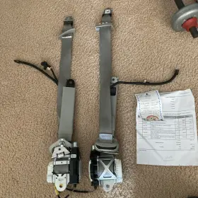 19260207 Gm 2007-2013 Silverado Sierra Cheyenne Front Right Left Pair Seat Belts Oem