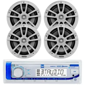 Mxd13-4infinity622mwb Infinity-jbl-dual-siriusxm Mxd13 Marine Bluetooth Stereo Receiver 4x 6.5 Inch 225w Oem White Boat Speaker