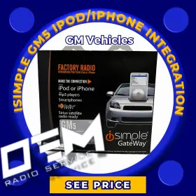 Isimple 609098802499 Gateway Gm5 Ipod/iphone Adapter For Gm Vehicles