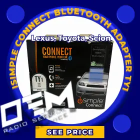 Isimple 609098809696 Ty1 Bluetooth Adapter For Lexus Toyota Scion