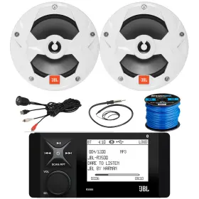 Jbl-enrock-kicker 604697424547 R3500 Bluetooth Receiver Usb/aux Adapter Antenna 2x 6.5 Inch Speaker Wire