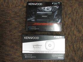 Kenwood Xm50f Xm160-2-98 5.25 Inch Speakers Xm160 2 98 Ch Amp Motorcycle Audio Package Qs