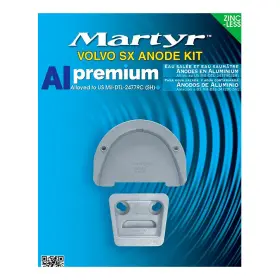 Martyr 628309122904 Premium Aluminium Anodes Fits Volvo