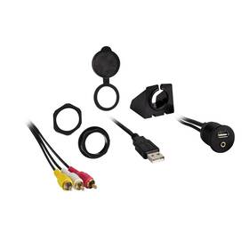 Metra Electronics Metibr75 Usb 3.5mm To Rca Pass Through Extension Cable Audio Video Adapter