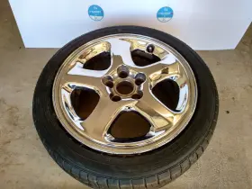 H-65829 Mitsubishi 91-93 3000gt Vr4 Oem 17x8.5 Chrome Wheel Rim Right Directional H65829