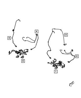 Mopar 68101084ab Genuine 2011-2013 Dodge Durango Jeep Grand Cherokee Seat Wiring