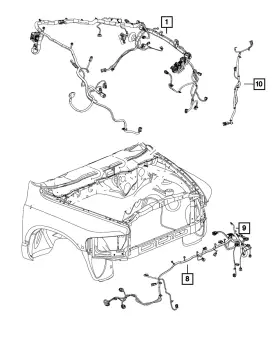 68360107aa Mopar Genuine Front End Module Wiring