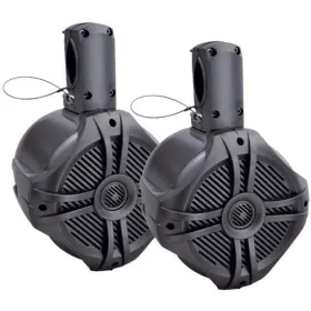 Mwt80t Power Acoustik Marine 8 Inch Wake Tower Speaker Titanium Pair