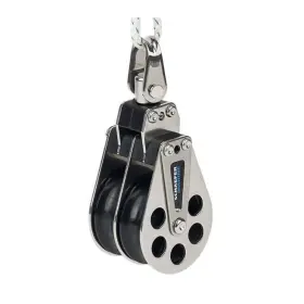 705-25 Schaefer Marine Stainless 7 Series Steel Double Block - 2-3/8 Inch Sheave