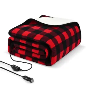 Sino Salected 740651634024 Heated Car Blanket - 12 Volt Electric 59 Inch X 43 Red-black Sino Salected 740651634024 Heated Car Blanket - 12 Volt Electric 59 Inch X 43 Red-black