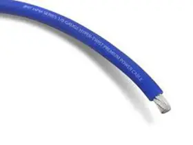 Shw10b Stinger Hpm 4 Ft 1/0 Gauge Power Ground Wire Translucent Blue Jacket New