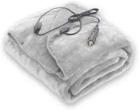 Jr-01 Sunny Color Wearable Car Electric Blanket 12 Volt Heated Travel Plug Large Gray Jr-01 Sunny Color Wearable Car Electric Blanket 12 Volt Heated Travel Plug Large Gray