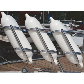 Taylor Made 040011322098 2009 - 7 Inch -9 D Stainless Steel Twin Rail Mount Fender Rack Taylor Made 040011322098 2009 - 7 Inch -9 D Stainless Steel Twin Rail Mount Fender Rack