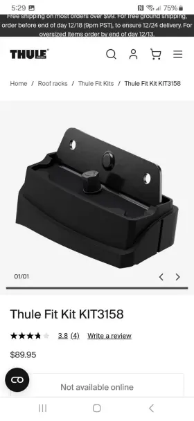 183158 Thule Kit 3158 Fit -