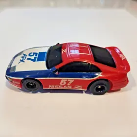 Ta8710 Tomy Afx Ho Slot Car Nissan 300zx #57 Turbo Bosch Vintage