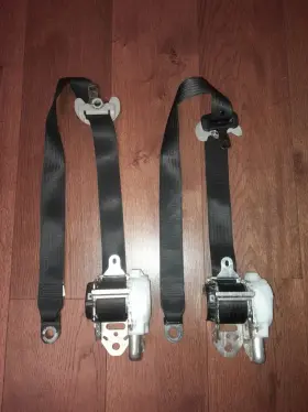 7t1600-p Toyota 2006-2013 Rav4 Rav 4 Front Left Right Seat Belts Pair Black Oem