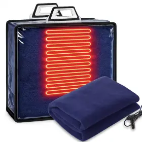 Er-tuanse-12875 Tuanse 58 X 43 Inches 12 Volt Heated Car Inch Navy Blue Style