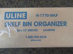Uline H-1770 H-1770-shlf Replacement Shelves 36x12 Set Of 2 New Bin Organizer Rack Qs