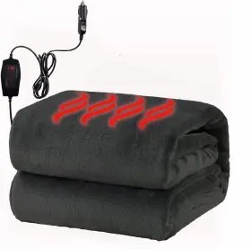 Vaygway Se 77 Sherpa Fleece Travel Blanket Comfortable For Full Black