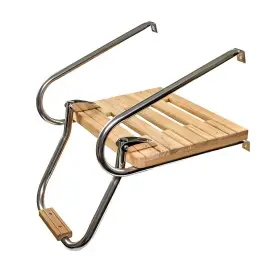 60903 Whitecap Teak Swim Platform With Ladder And Mounting Hardware 304 Stainless Steel