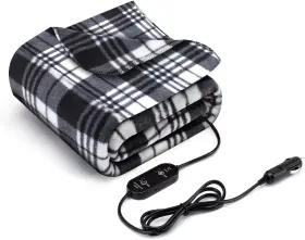 1610250017 Wodhmiey Heated Car Blanket Electric Warming 3 Black&white Checkered 1610250017 Wodhmiey Heated Car Blanket Electric Warming 3 Black&white Checkered