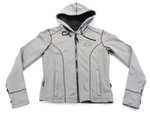 Harley Davidson Jacket Gray Hoodie Willie G. Reflective Skull Miss Enthusiast Pre-owned. Price: $59.00.