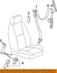 Gm Oem Front Seat-belt & Retractor Left 19260207 New. Price: $332.05.