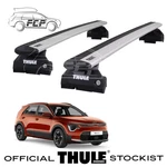 Thule Wingbar Evo Silver Roof Set Fits Kia Niro 22-25 Fixed Point Rail New. Price: $375.28.
