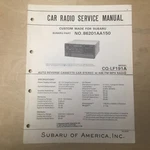 Panasonic Matsushita Service Manual For Subaru Car Radio CQ-LF191A 86201AA150 Very. Price: $14.98.