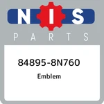 84895-8N760 Nissan Emblem 848958N760, New Genuine Oem Part. Price: $38.70.