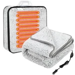 Riakrum 12V Heated Car Blanket 58X43" Electric Throw With Temp Control Gr New. Price: $46.31.