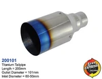 Exhaust Tip Tailpipe Trim Universal Titanium 101MM For Golf R32 R20 Impreza MR2 New. Price: $99.90.