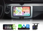 For Vw Skoda Seat 9" Android 14 4+64 Stereo Carplay Radio Audio Gps Touch Bt New. Price: $181.67.