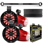 4X DS18 8" Tower Speaker Package For Jeep Jk With Amplifier, Kit And Tube New. Price: $2331.95.
