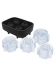 Harley-davidson Ice Cube Tray, 3D Willie Skull Logos Custom Silicone Black New. Price: $25.00.
