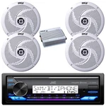 Jvc KD-X38MBS Marine Bluetooth Receiver, 4X 8" 320W Speakers, Channel Amp Open. Price: $225.49.